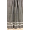 Telo Fouta Grigio Stampa Ancora 