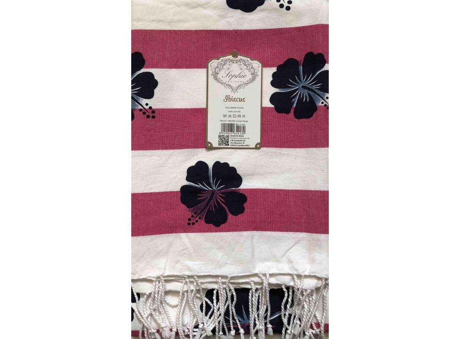 Telo Fouta Ibiscus Fucsia 