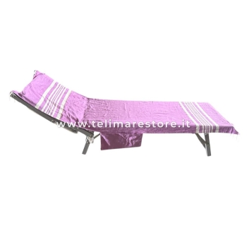 Telo Fouta Lettino Cotone Corallo