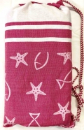 Telo Fouta Lettino Fishy Fucsia