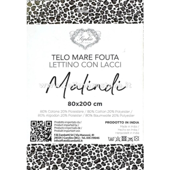 Telo Fouta Lettino Malindi Sabbia 80%Cotone 20%Poliestere Telo Mare 80x200cm Asciugamano Mare