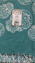 Telo Fouta Teschi Verde