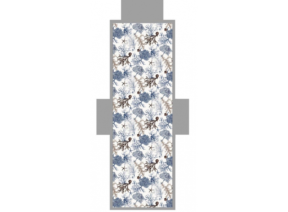 Telo Lettino Corallo Grigio