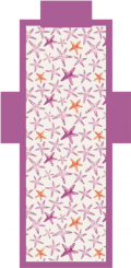 Telo Lettino Stelle Fucsia