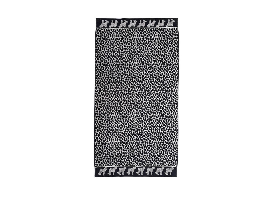 Telo mare Africa Leopardato Bianco Nero 90x165 cm Asciugamano Spiaggia - Beach Towel