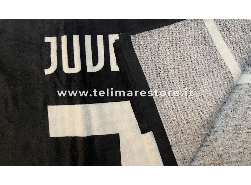 Telo Mare Bambino Stampato Juventus FC Asciugamano in Spugna 100% cotone Beach Towel 70x140cm 