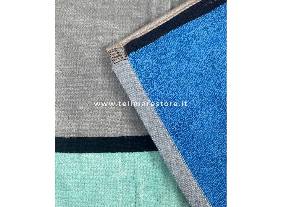 Telo mare Big Stripe Azzurro