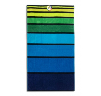Telo mare Big Stripe Verde