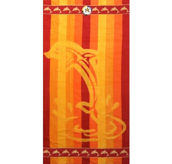 Telo mare Delfino Arancione