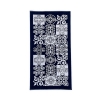 Telo Mare Fantasia Azulejos Blu 86x160cm Asciugamano Spiaggia 100% Spugna di Cotone Beach Towel