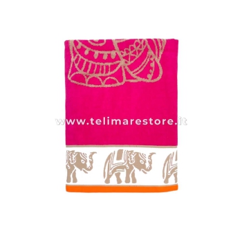 Telo Mare Fantasia Big Mary Fucsia 90x160 cm Asciugamano Spiaggia - Beach Towel
