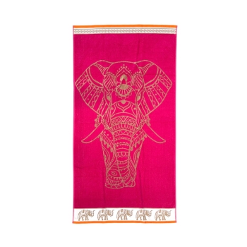 Telo Mare Fantasia Big Mary Fucsia 90x160 cm Asciugamano Spiaggia - Beach Towel