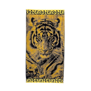 Telo Mare Fantasia Tigre 90x165cm Asciugamano Spiaggia 100% Spugna di Cotone Beach Towel
