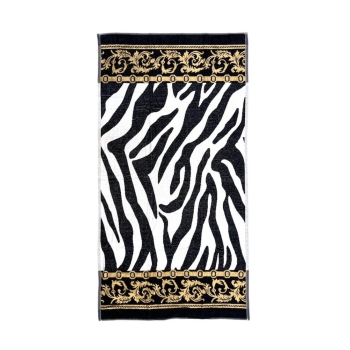 Telo Mare Fantasia Zebra 100% Spugna di Cotone Asciugamano Spiaggia - Beach Towel
