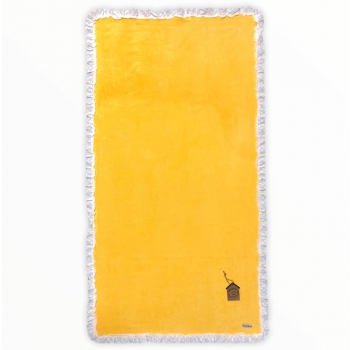 Telo Mare Giallo Bordo Sangallo