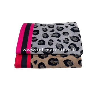 Telo Mare Jungle Maculato Sabbia 90x160cm Asciugamano Spiaggia 100% Spugna di Cotone Beach Towel