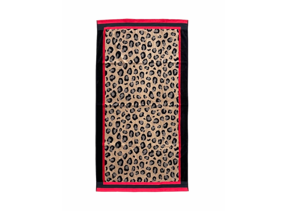 Telo Mare Jungle Maculato Sabbia 90x160cm Asciugamano Spiaggia 100% Spugna di Cotone Beach Towel