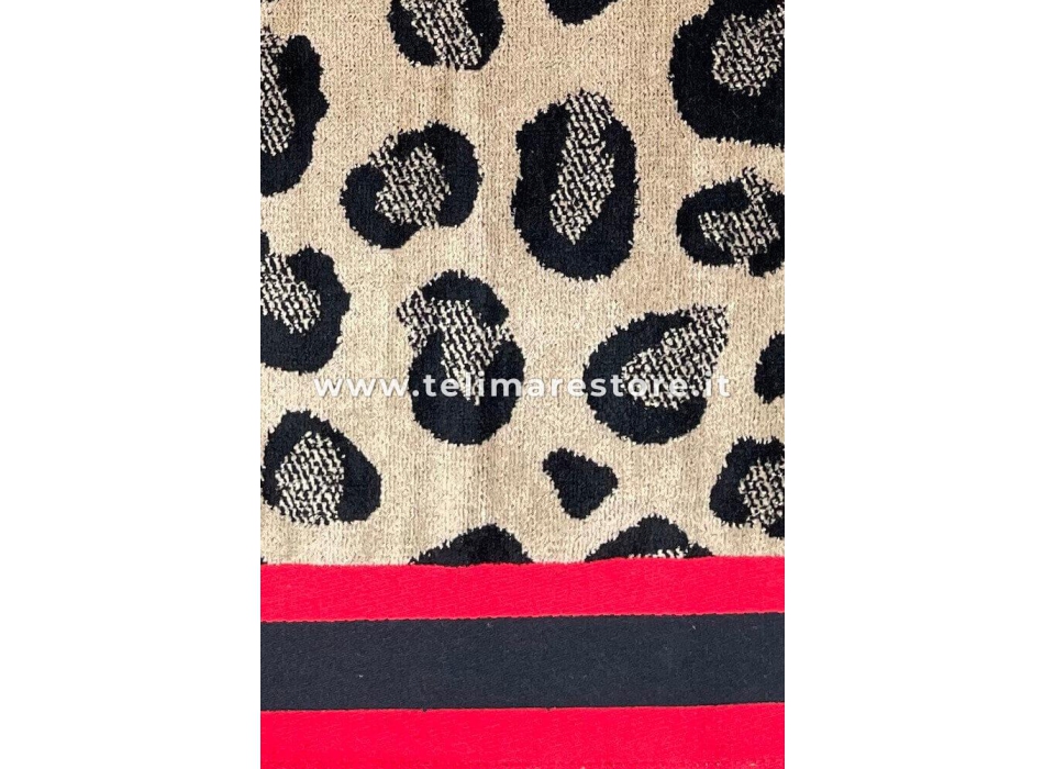 Telo Mare Jungle Maculato Sabbia 90x160cm Asciugamano Spiaggia 100% Spugna di Cotone Beach Towel