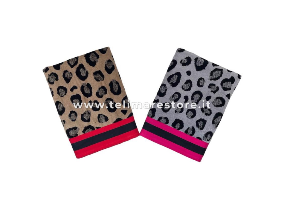Telo Mare Jungle Maculato Sabbia 90x160cm Asciugamano Spiaggia 100% Spugna di Cotone Beach Towel