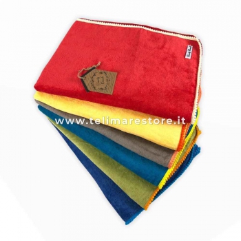 Telo Mare Marisol Verde Pon Pon Arancioni