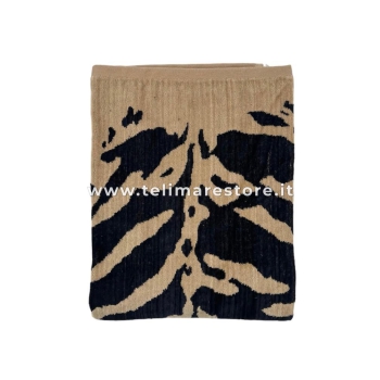 Telo Mare Masai Mara Animalier Marrone Spugna 100% Cotone Asciugamano Spiaggia - Beach Towel