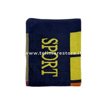 Telo Mare Matrimoniale Stripe Sport 100% Cotone Asciugamano 2 Posti 140x165cm Telo Spiaggia