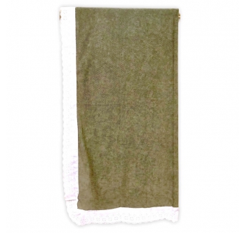 Telo Mare Micro Spugna Sabbia con Sangallo