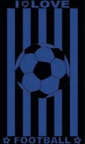 Telo Mare Nero Azzurro
