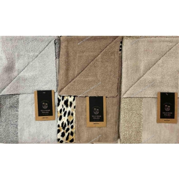 Telo Mare Okoa Skin Leopard Bordo Stampato