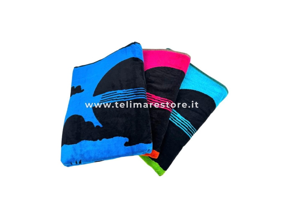 Telo Spiaggia 100x180cm In Cotone Turco - Super Assorbente, Leggero E Multiuso - Foto 9