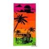 Telo Mare Palm Beach Fucsia Spugna 100% Cotone Asciugamano Spiaggia - Beach Towel