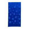 Telo Mare Pareo Double Face Blu Tinta Unita 100% Spugna di Cotone Asciugamano 90x160cm Beach Towel