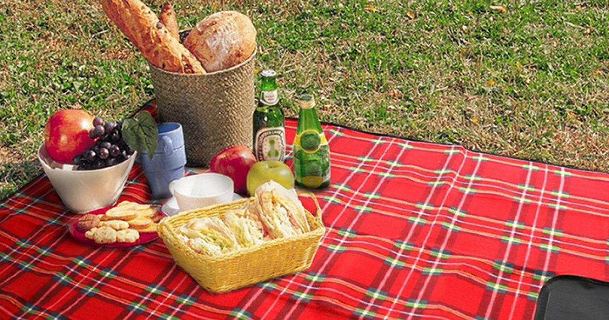 Telo Picnico Impermeabile 200x200cm Extra Large - Per Spiaggia, Campeggio E Parco | Lavabile In Lavatrice - Foto 4