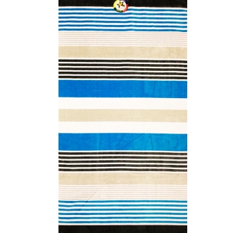 Telo mare Righe Side Woven Azzurro