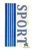 Telo Mare Righe Sport Blu 100% Spugna di Cotone 90x165cm Asciugamano Spiaggia