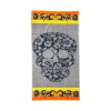 Telo Mare Skull Arancione Grigio 90x160 cm Asciugamano Spiaggia - Beach Towel