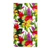 Telo Mare Stampato Fiori Multi Color Asciugamano Velour 100% Poliestere 100x180cm 