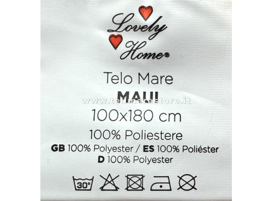 Telo Mare Stampato Flamingos Asciugamano Velour 100% Poliestere 100x180cm 