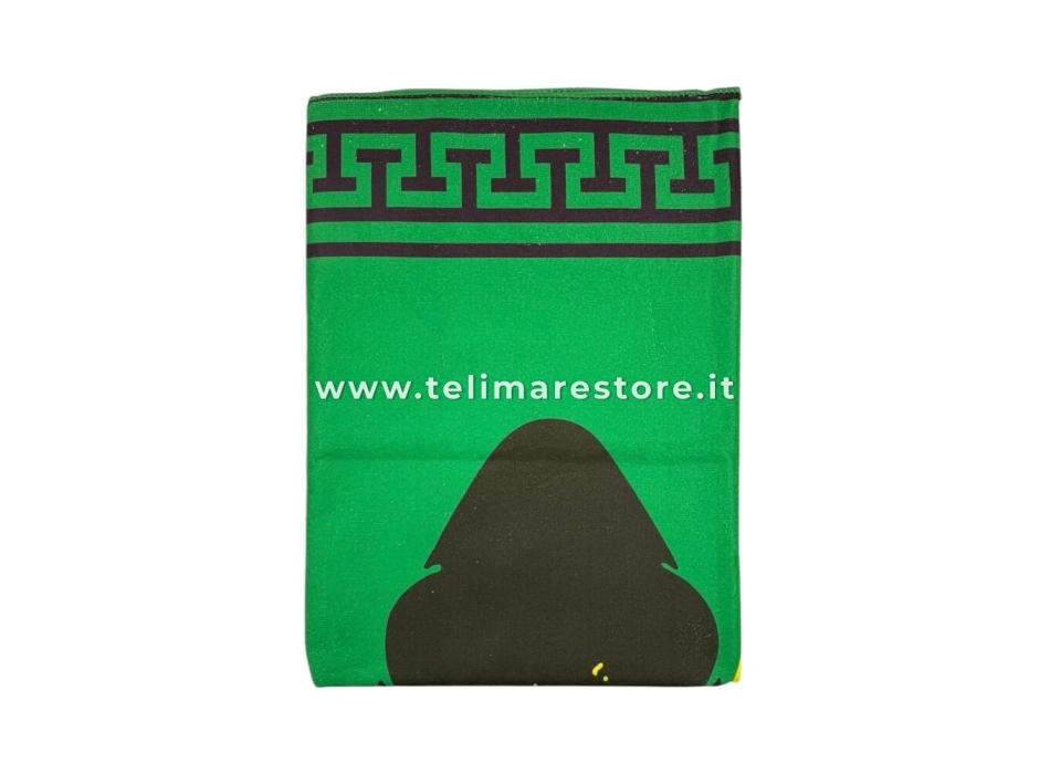 Telo Mare Stampato Geko Verde Microspugna Velour 100% Poliestere Asciugamano Spiaggia 100x180cm 