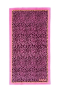 Telo Mare Stampato Kayan Fucsia Spugna Velour 90x170cm Asciugamano Spiaggia 100% Cotone 