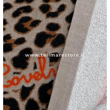 Telo Mare Stampato Kayan Sabbia Spugna Velour 90x170cm Asciugamano Spiaggia 100% Cotone 