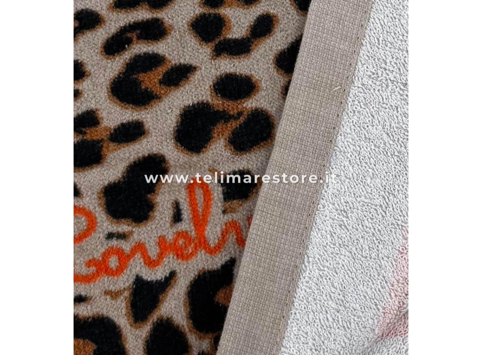 Telo Mare Stampato Kayan Sabbia Spugna Velour 90x170cm Asciugamano Spiaggia 100% Cotone 