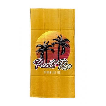 Telo Mare Stampato Puerto Rico Asciugamano in Spugna 100% cotone Beach Towel 80x160cm 