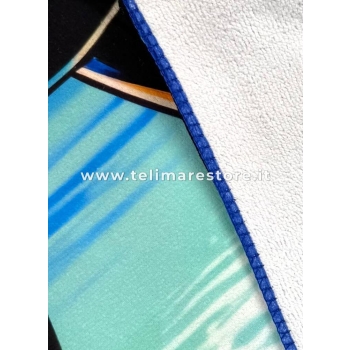 Telo Mare Stampato Summertime Cavallo Microspugna Velour 100% Poliestere 100x180cm Stampa Digitale