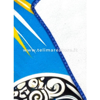 Telo Mare Stampato Summertime Elefante Microspugna Velour 100% Poliestere 100x180cm Stampa Digitale