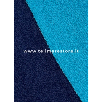 Telo Mare Tinta Unita Blu Bordo Azzurro MicroSpugna 100% Cotone Asciugamano Spiaggia