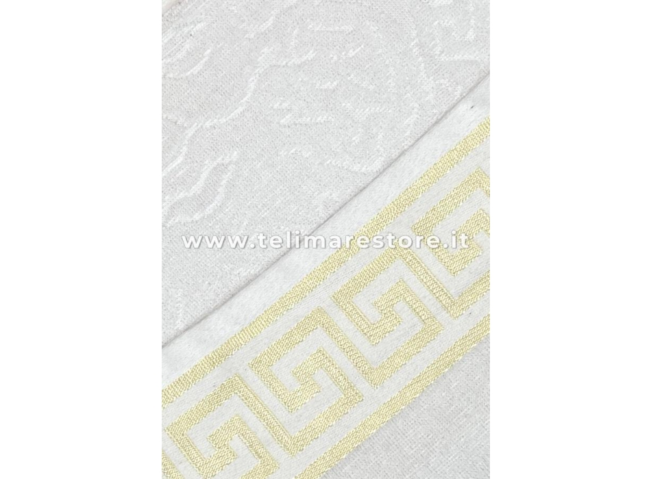 Castell Telo Mare In Spugna Di Cotone 90x200 Cm – Morbido E Assorbente, Bianco