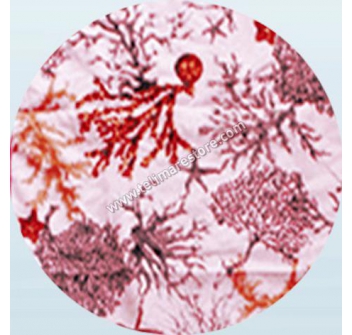 Telo Microfibra Stampato Corallo Rosso Corallo