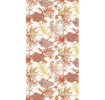 Telo Microfibra Stampato Corallo Rosso