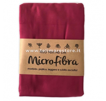 Telo Microfibra Tinta Unita Bordeaux 90x140cm